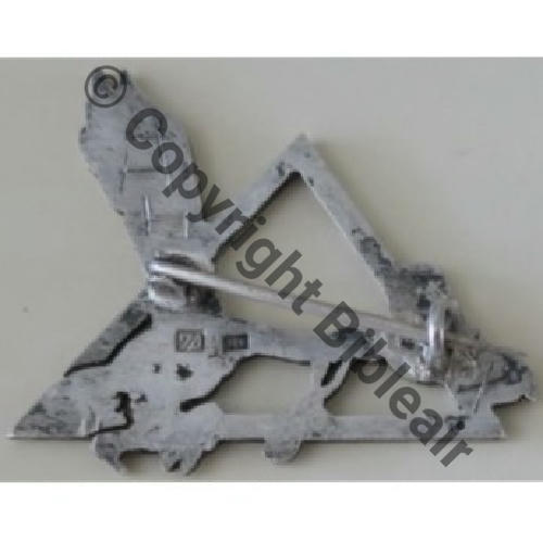 592 GAO.592 RAYACK  Fab Levant Poincon DG Eping bascule arretoir rond Dos strie leger  Poincon 900 ARGENT MASSIF Peint Grave main 3 Src.Y.GENTY Collect JM 